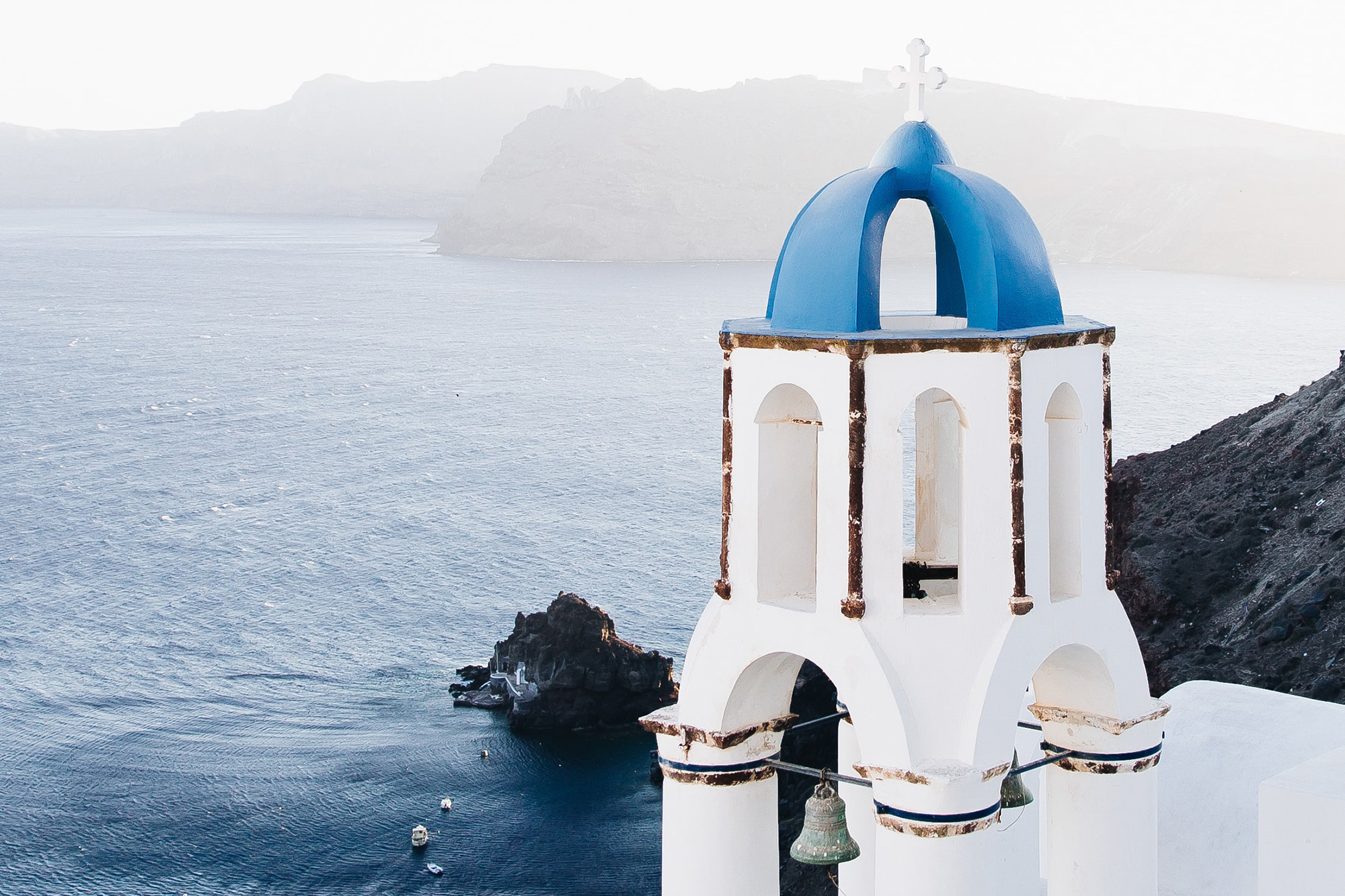 yachts in santorini