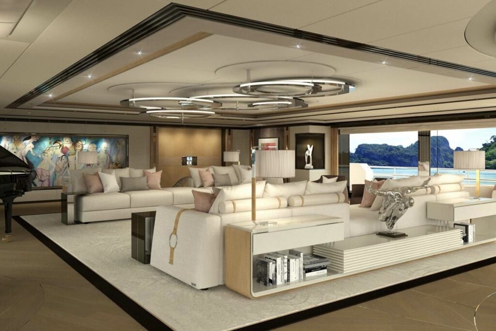 x yacht interior