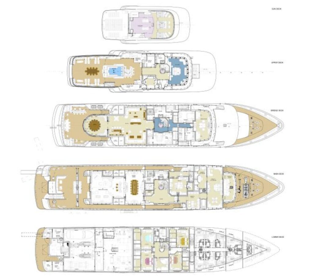 titania yacht interior