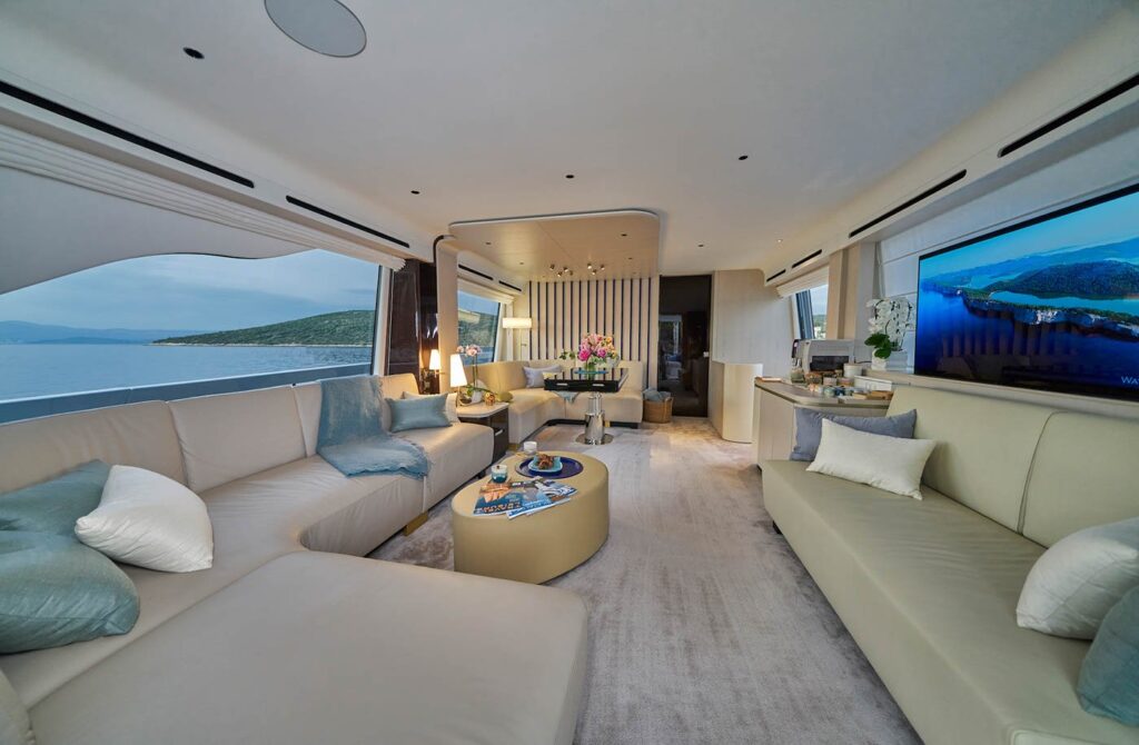 viva yacht interior