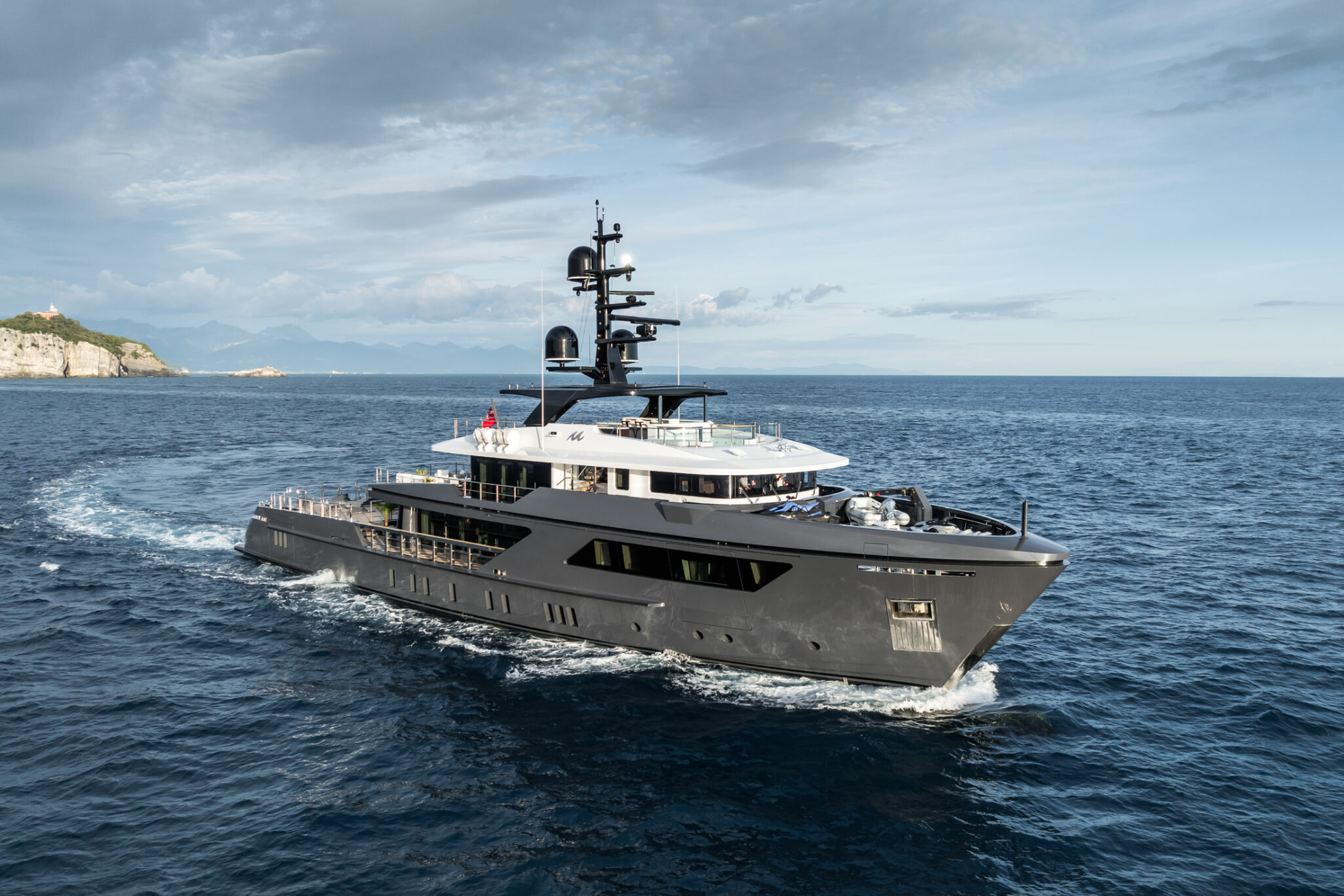 The 47m Sanlorenzo explorer yacht M for sale with TWW Yachts to